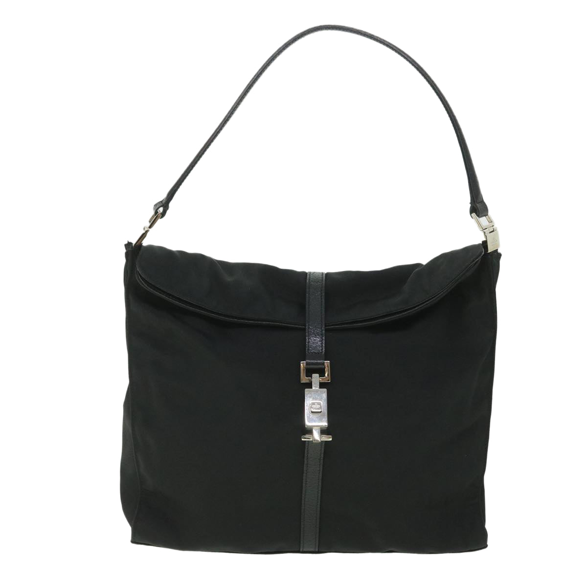 GUCCI Jackie Shoulder Bag Nylon Canvas Black 001 3355 ep1965