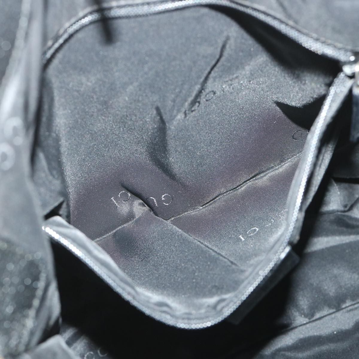 GUCCI Jackie Shoulder Bag Nylon Canvas Black 001 3355 ep1965