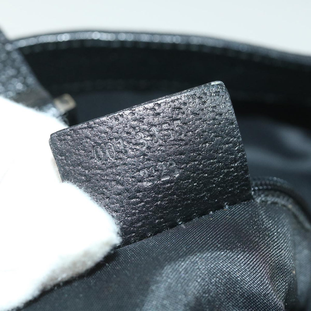 GUCCI Jackie Shoulder Bag Nylon Canvas Black 001 3355 ep1965