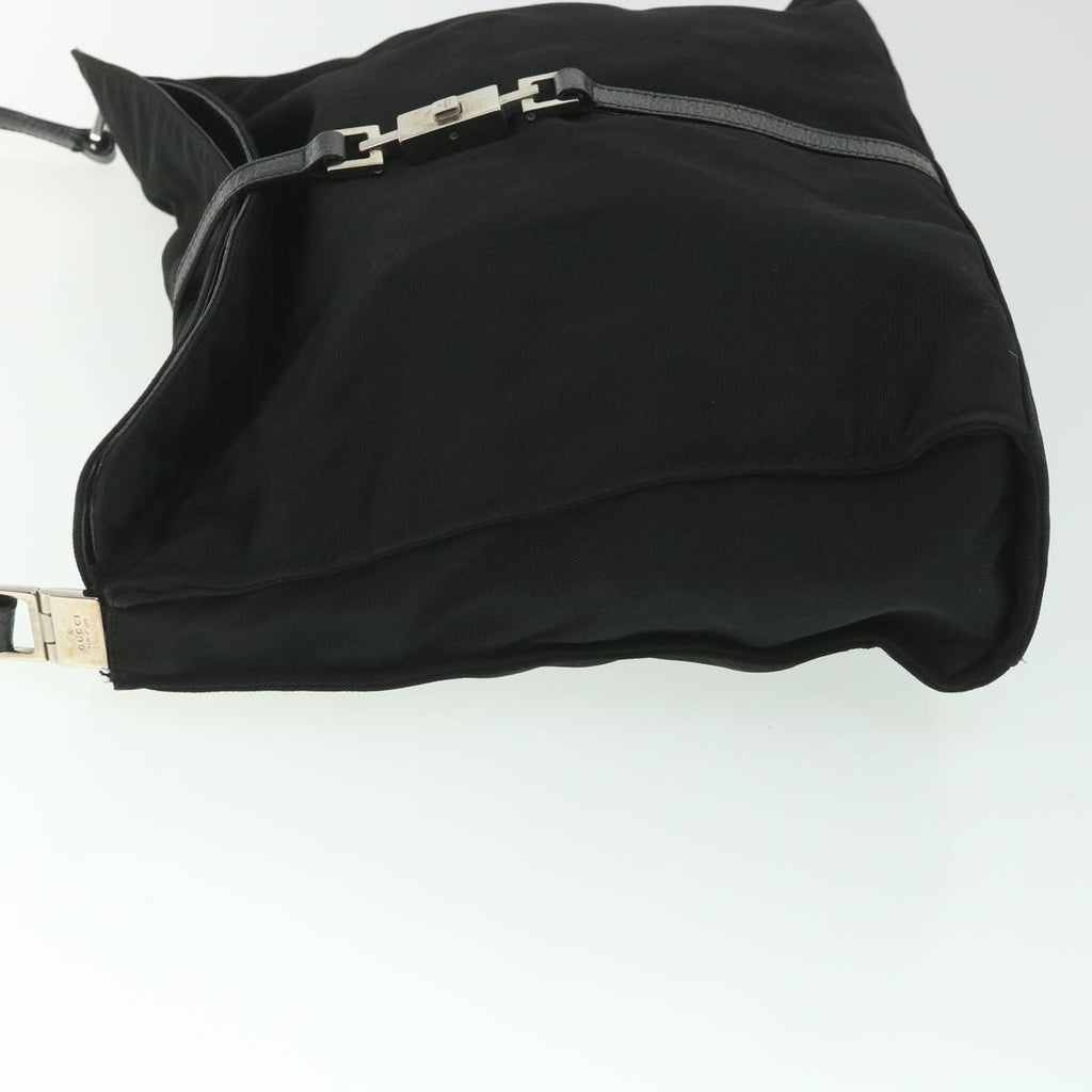 GUCCI Jackie Shoulder Bag Nylon Canvas Black 001 3355 ep1965