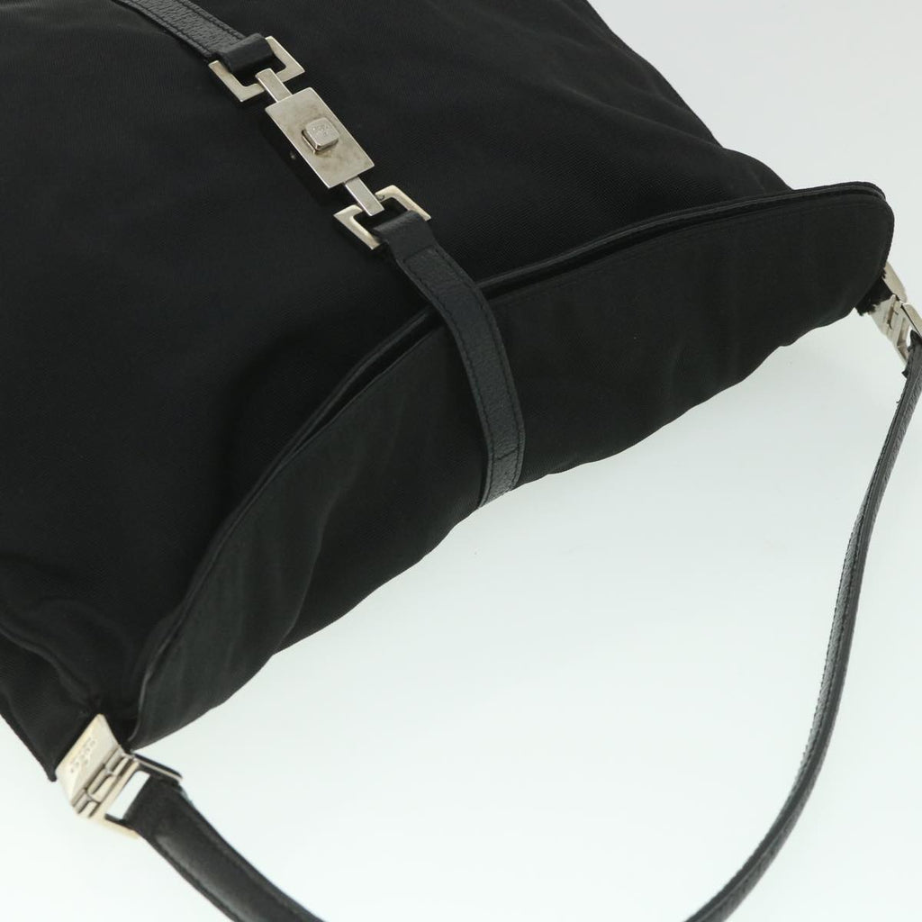 GUCCI Jackie Shoulder Bag Nylon Canvas Black 001 3355 ep1965