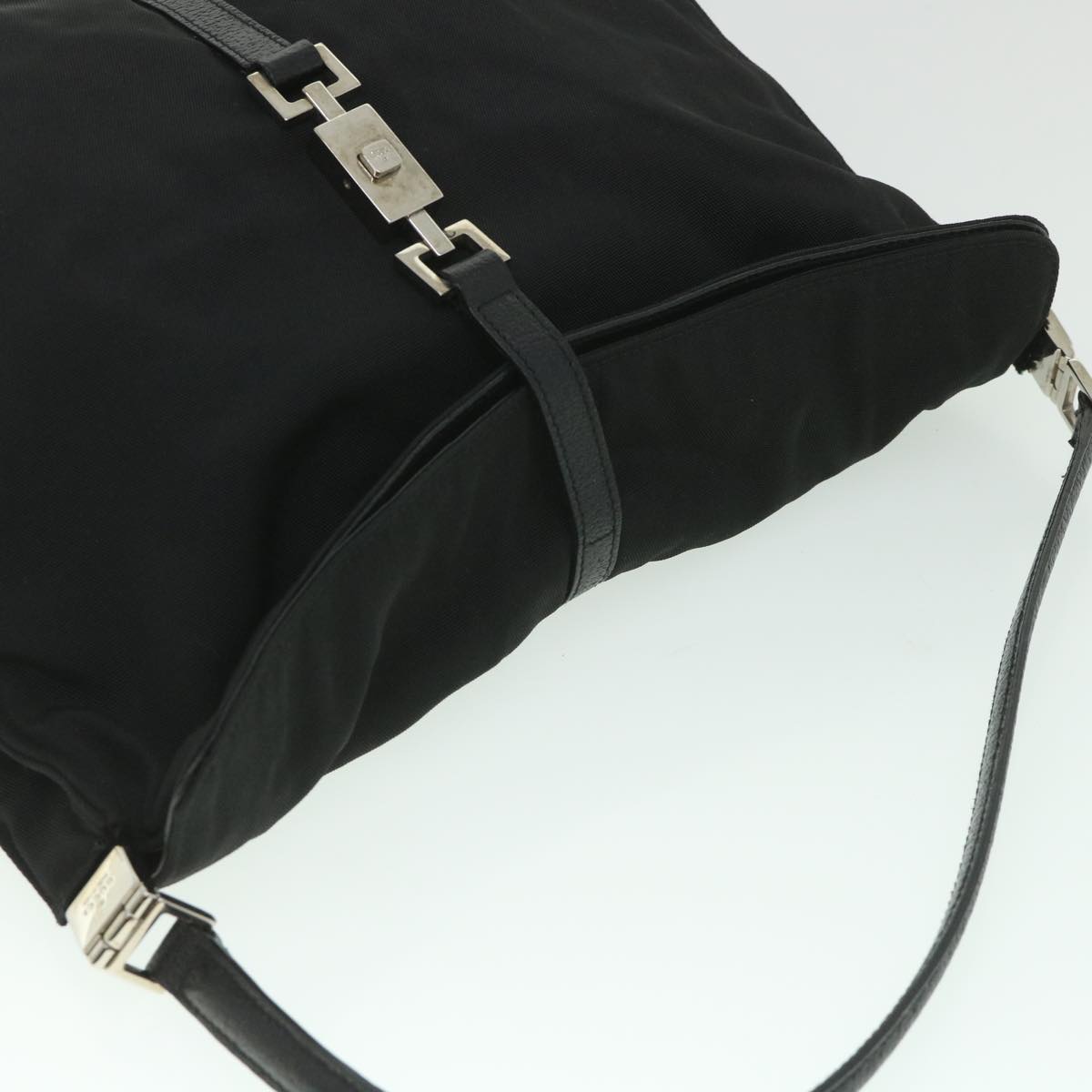 GUCCI Jackie Shoulder Bag Nylon Canvas Black 001 3355 ep1965
