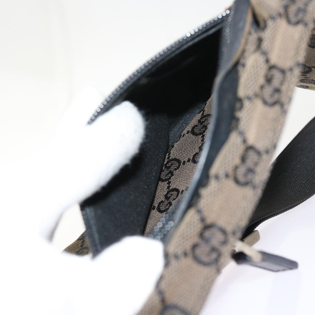 GUCCI GG Canvas Waist bag Brown 018 1621 ep1967