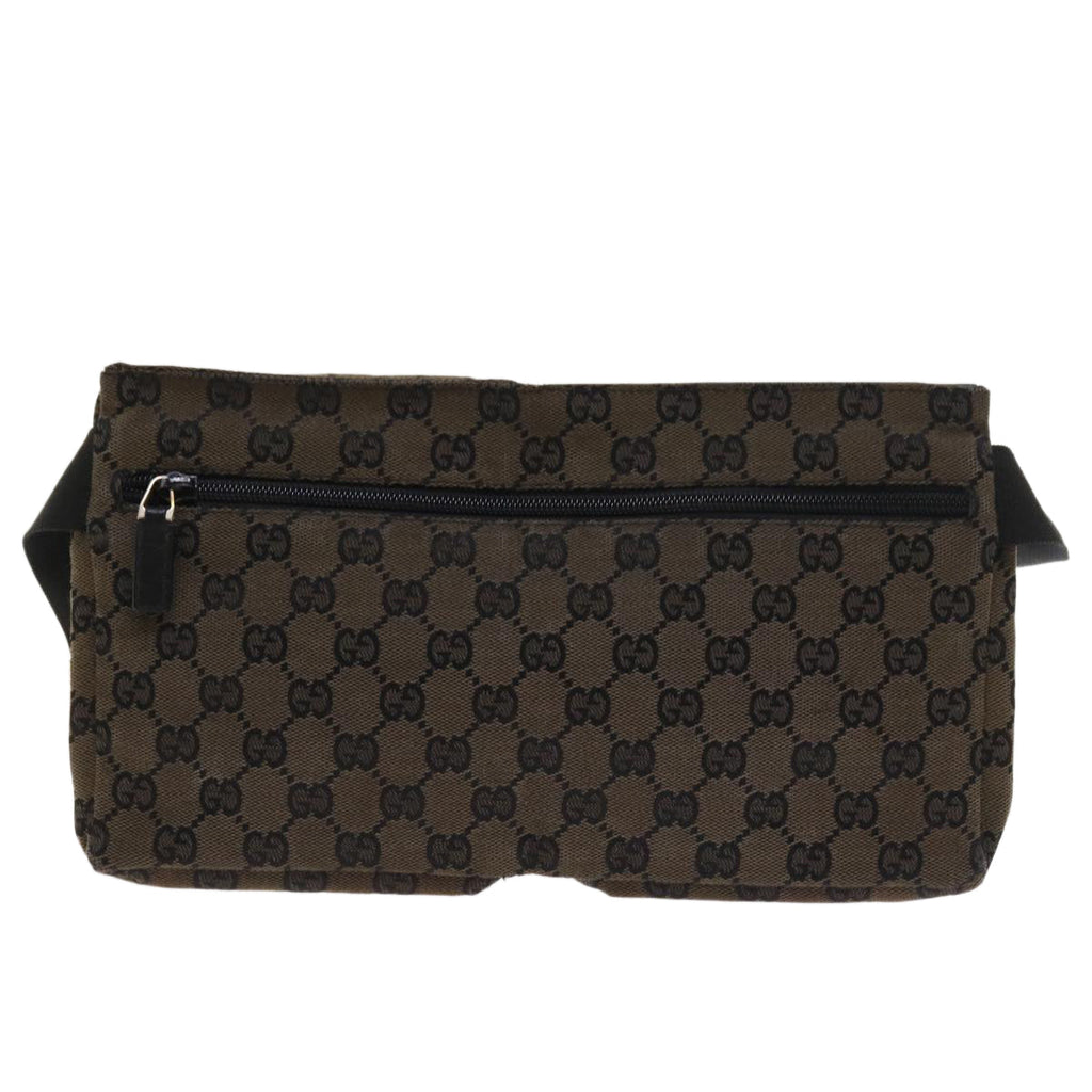 GUCCI GG Canvas Waist bag Brown 018 1621 ep1967