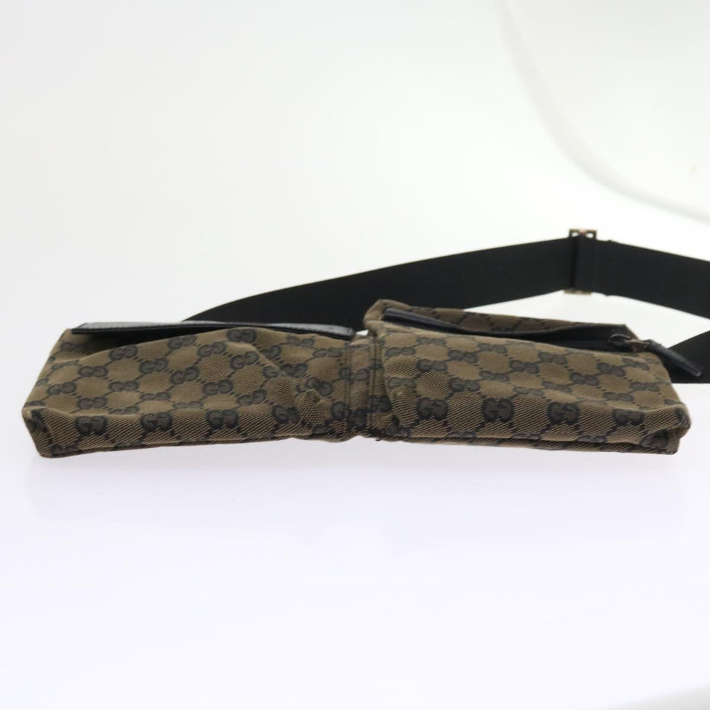 GUCCI GG Canvas Waist bag Brown 018 1621 ep1967