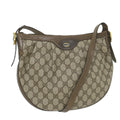 GUCCI GG Canvas Shoulder Bag PVC Leather Beige ep1976