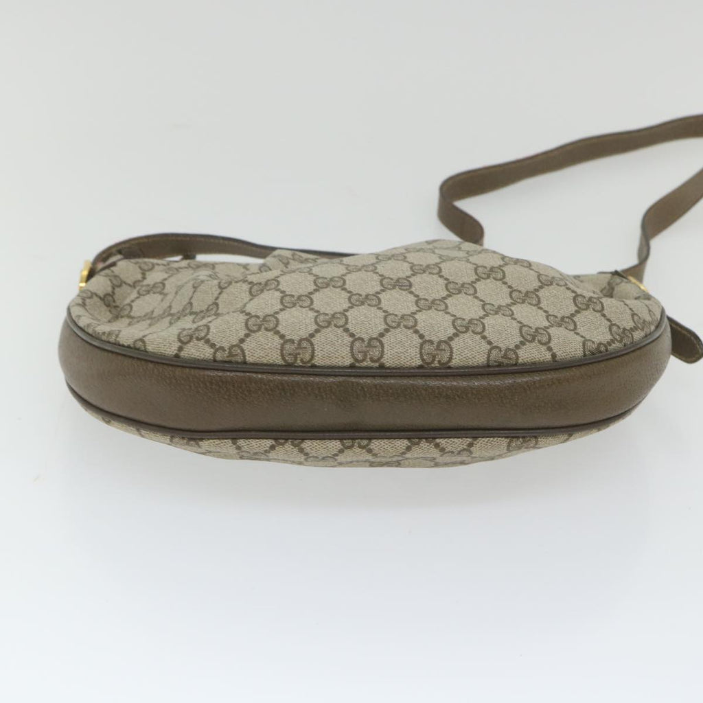 GUCCI GG Canvas Shoulder Bag PVC Leather Beige ep1976