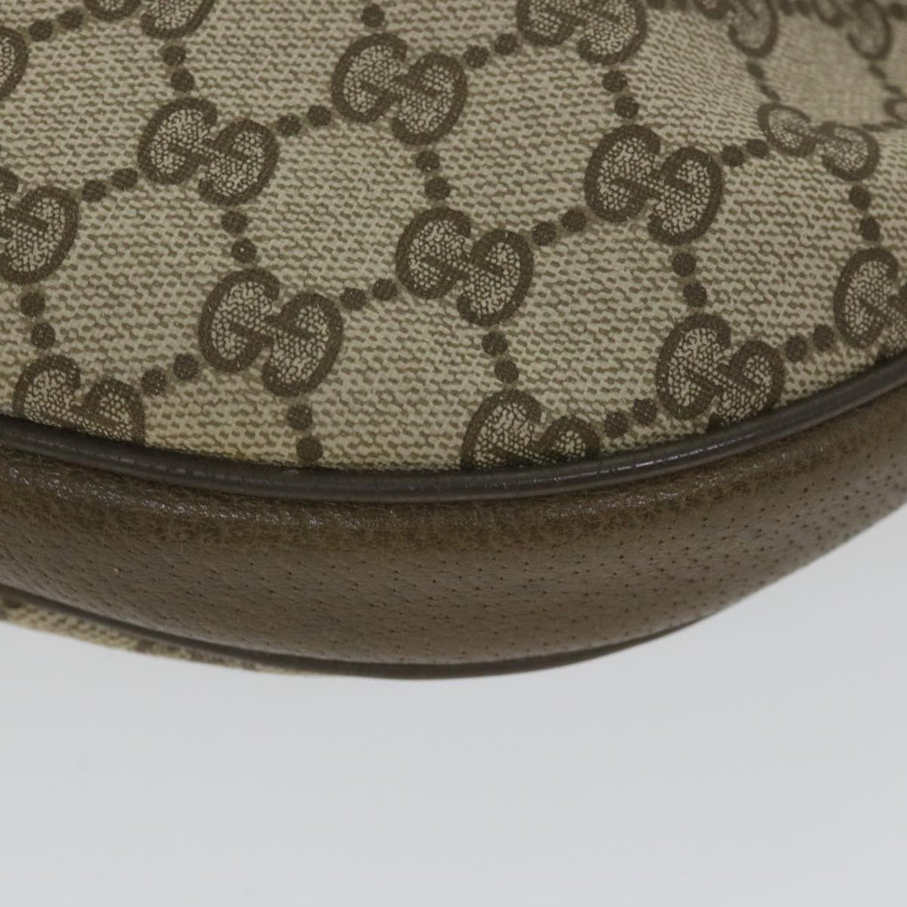 GUCCI GG Canvas Shoulder Bag PVC Leather Beige ep1976