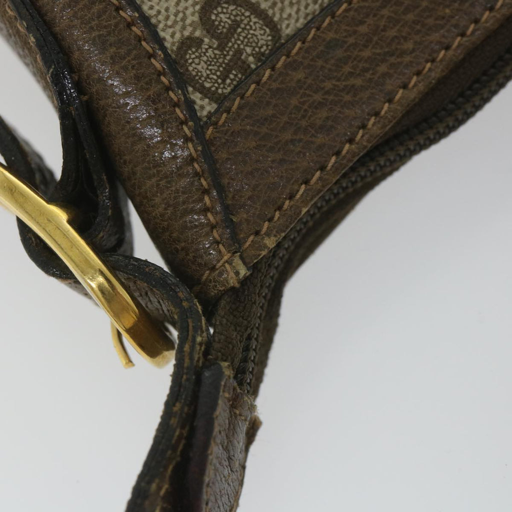 GUCCI GG Canvas Shoulder Bag PVC Leather Beige ep1976