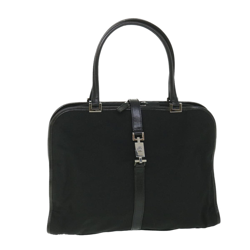 GUCCI Jackie Hand Bag Nylon Canvas Black 002 1072 001364 ep1979