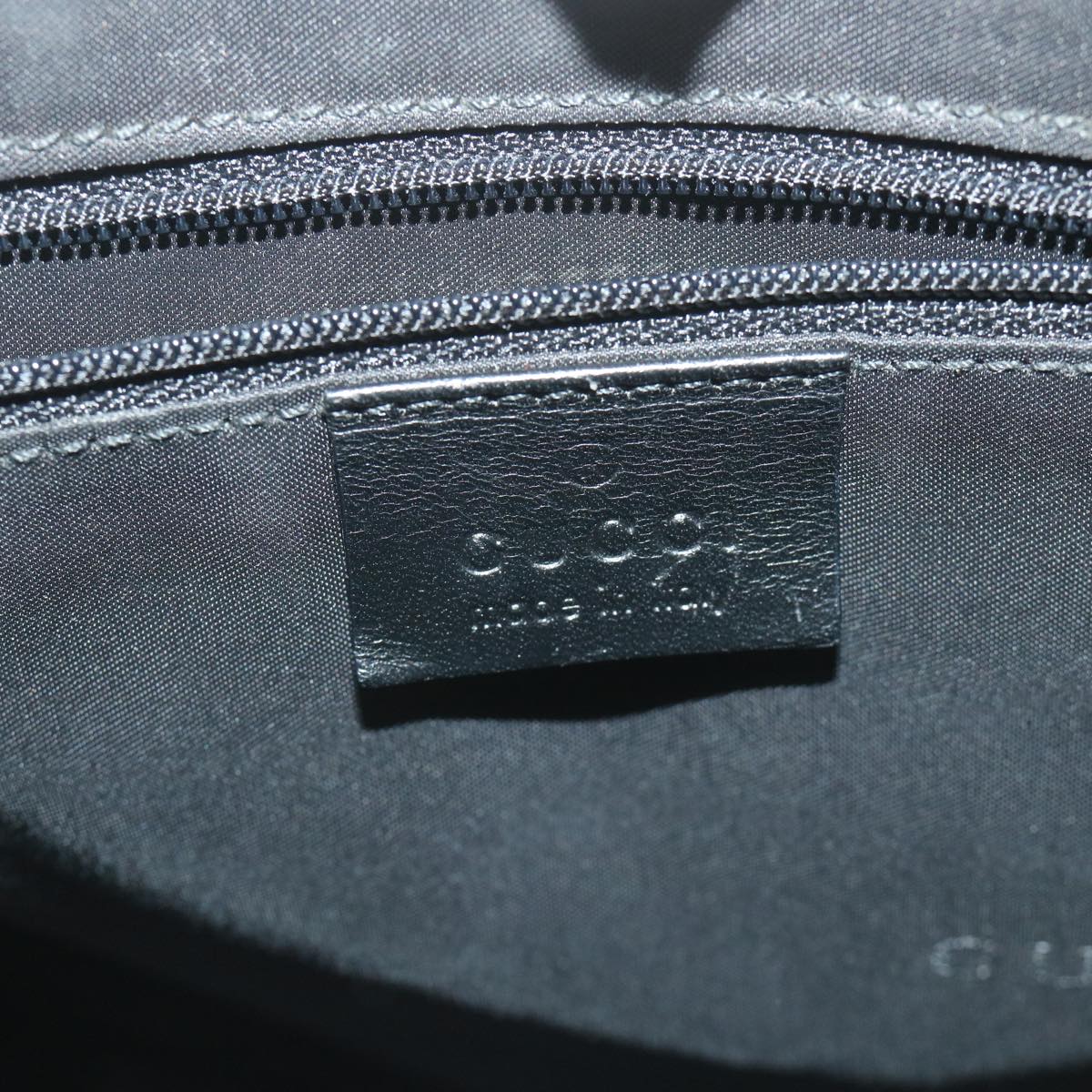 GUCCI Jackie Hand Bag Nylon Canvas Black 002 1072 001364 ep1979