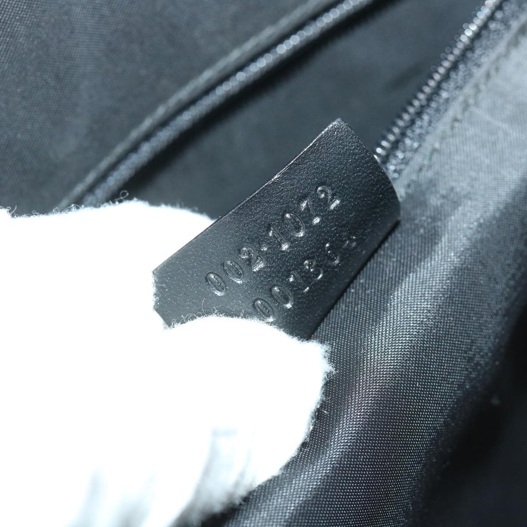 GUCCI Jackie Hand Bag Nylon Canvas Black 002 1072 001364 ep1979