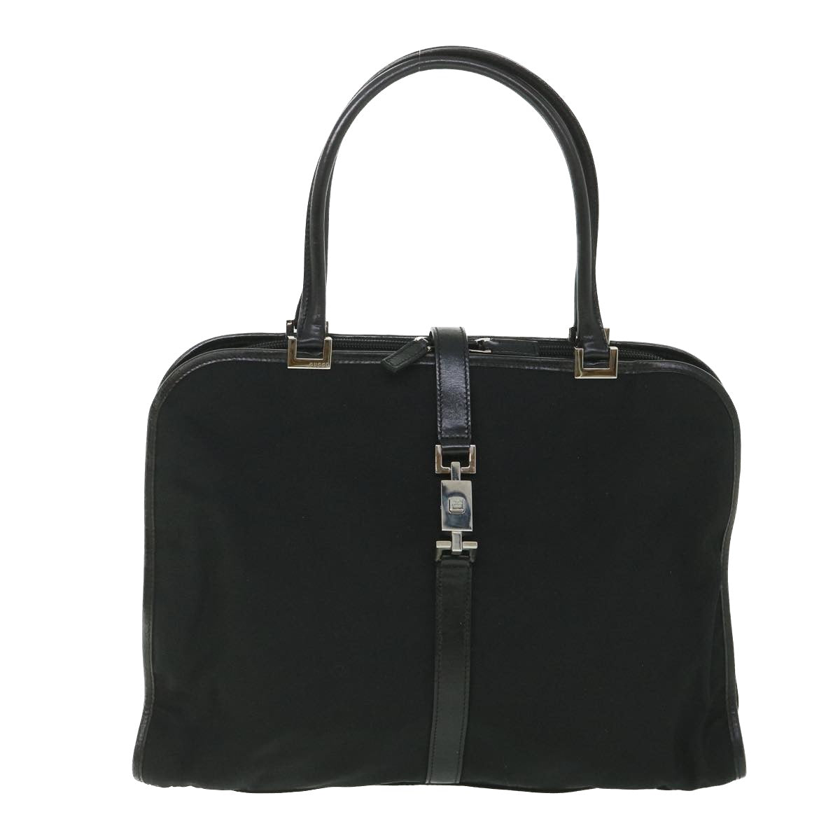 GUCCI Jackie Hand Bag Nylon Canvas Black 002 1072 001364 ep1979