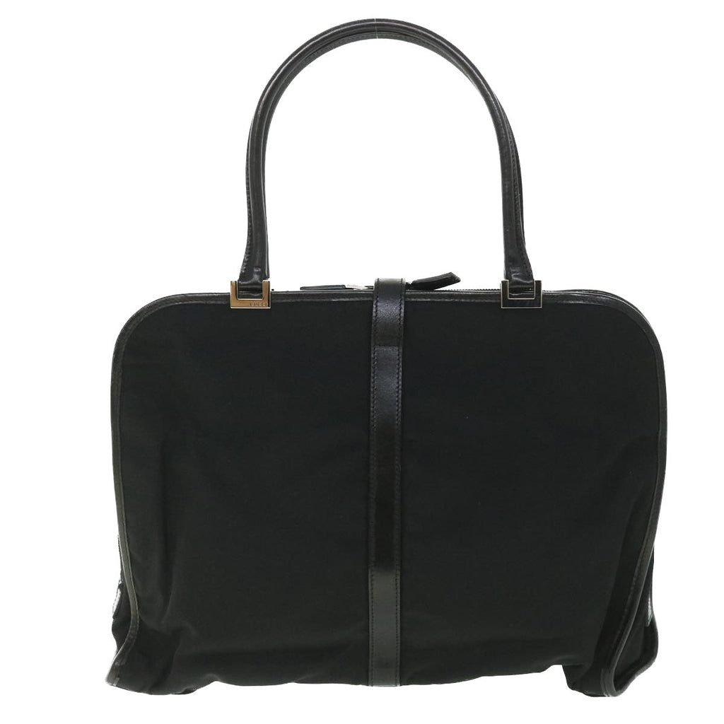 GUCCI Jackie Hand Bag Nylon Canvas Black 002 1072 001364 ep1979