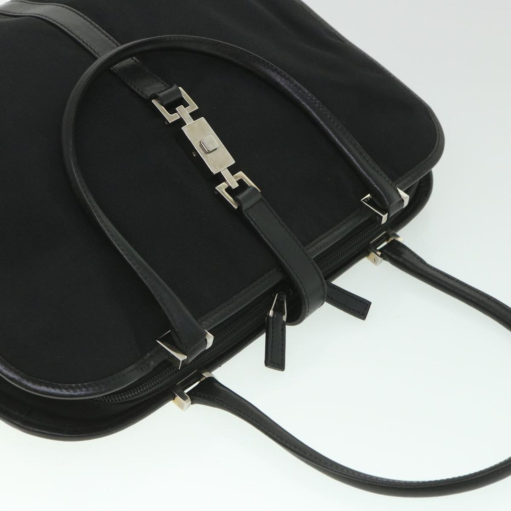 GUCCI Jackie Hand Bag Nylon Canvas Black 002 1072 001364 ep1979