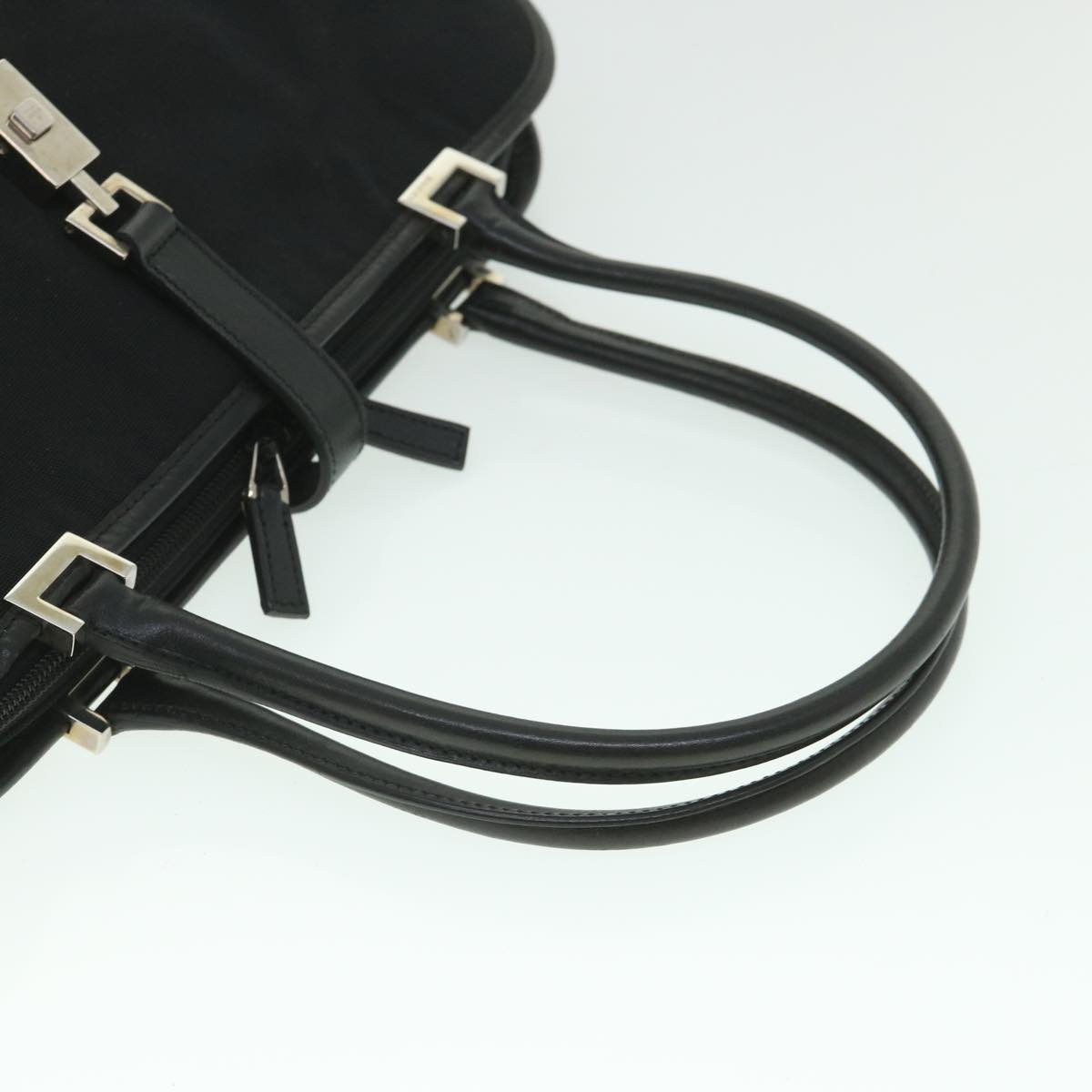 GUCCI Jackie Hand Bag Nylon Canvas Black 002 1072 001364 ep1979