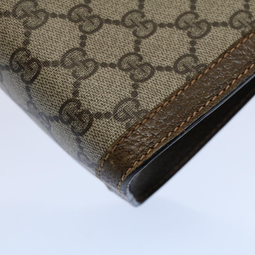 GUCCI GG Supreme Web Sherry Line Clutch Bag Beige Red 67 014 2125 ep2008