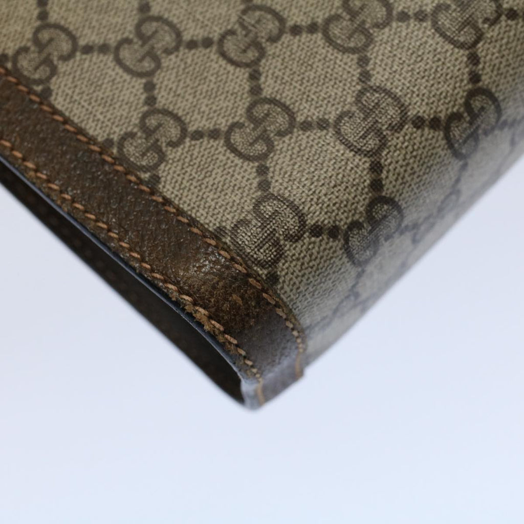 GUCCI GG Supreme Web Sherry Line Clutch Bag Beige Red 67 014 2125 ep2008