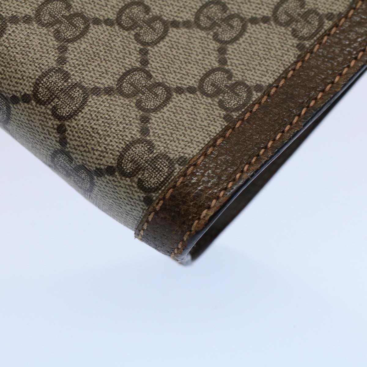 GUCCI GG Supreme Web Sherry Line Clutch Bag Beige Red 67 014 2125 ep2008