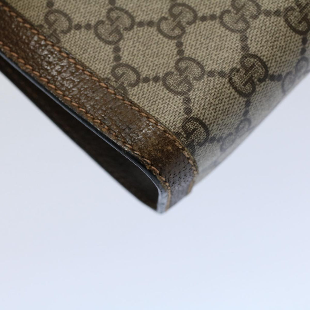 GUCCI GG Supreme Web Sherry Line Clutch Bag Beige Red 67 014 2125 ep2008