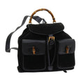 GUCCI Bamboo Backpack Suede Black 003 2058 0016 ep2009