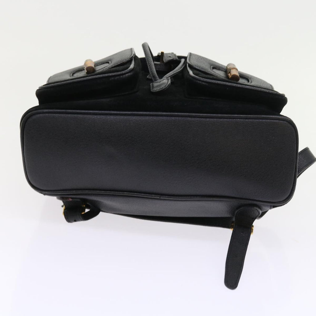 GUCCI Bamboo Backpack Suede Black 003 2058 0016 ep2009