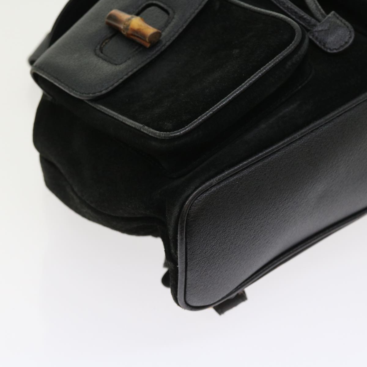 GUCCI Bamboo Backpack Suede Black 003 2058 0016 ep2009