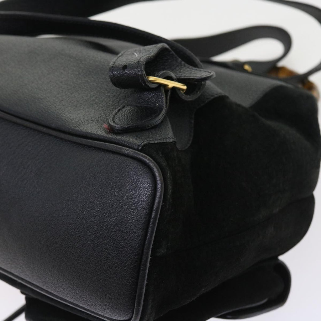 GUCCI Bamboo Backpack Suede Black 003 2058 0016 ep2009