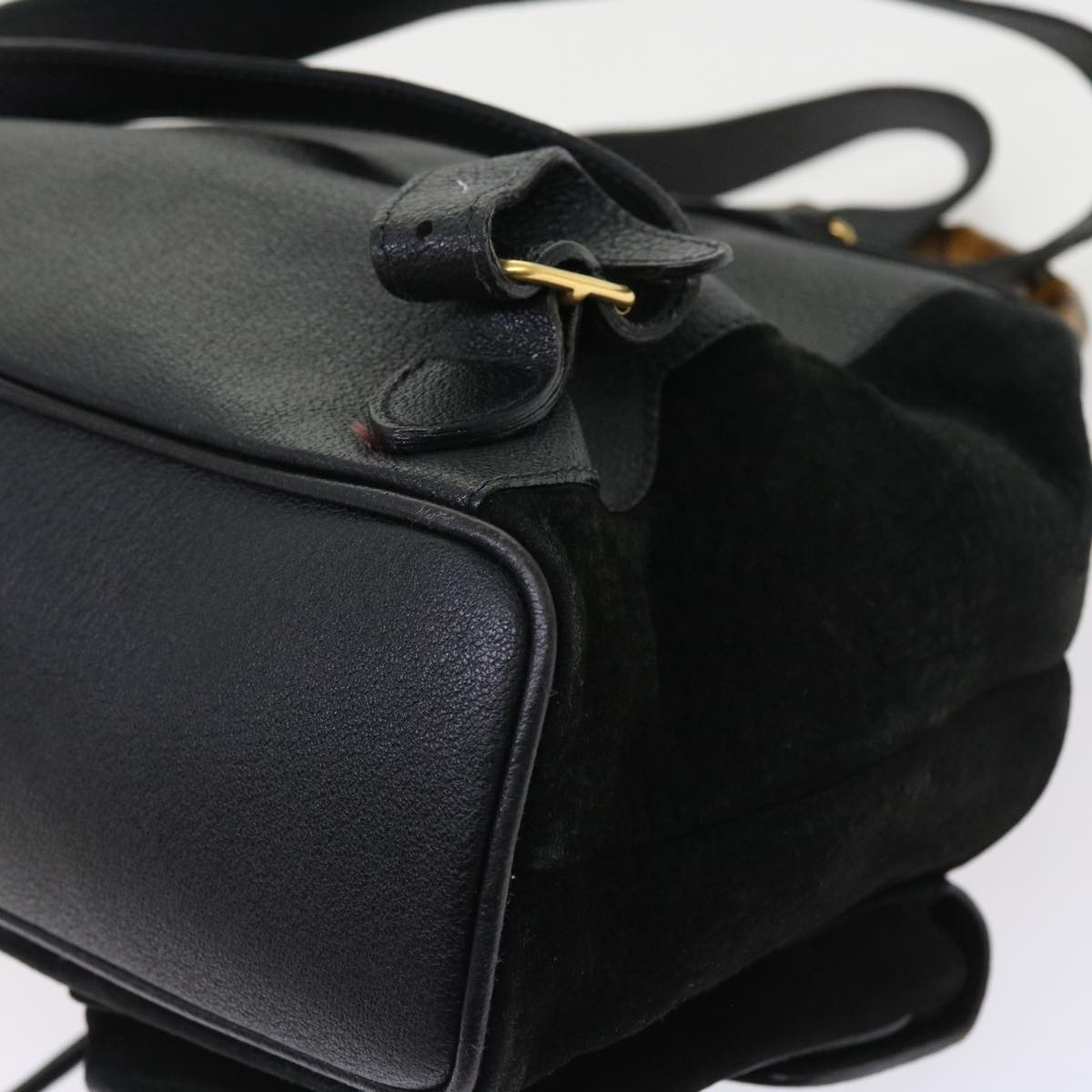 GUCCI Bamboo Backpack Suede Black 003 2058 0016 ep2009