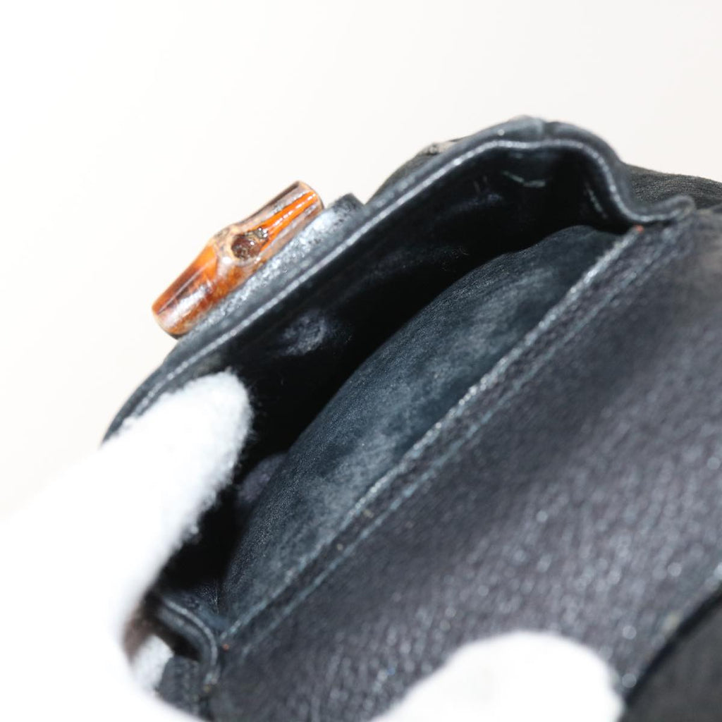 GUCCI Bamboo Backpack Suede Black 003 2058 0016 ep2009