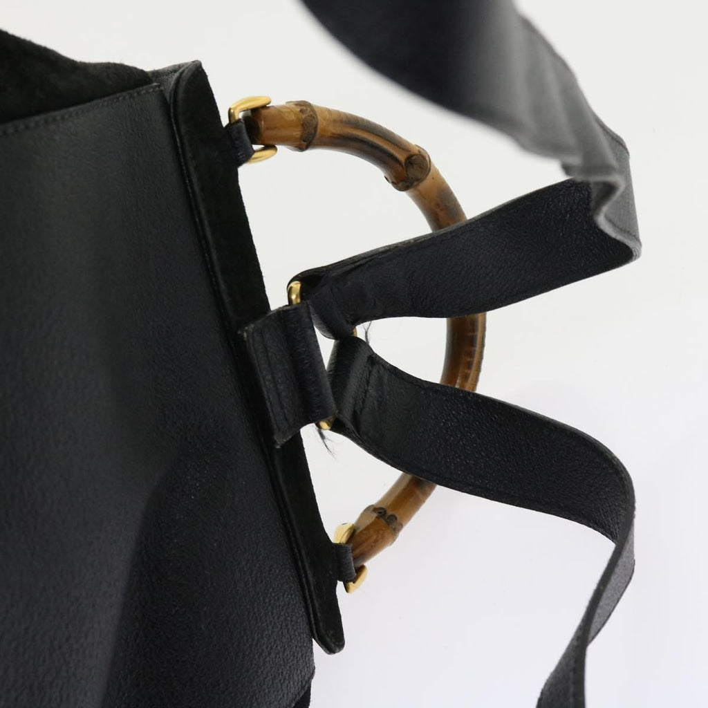 GUCCI Bamboo Backpack Suede Black 003 2058 0016 ep2009