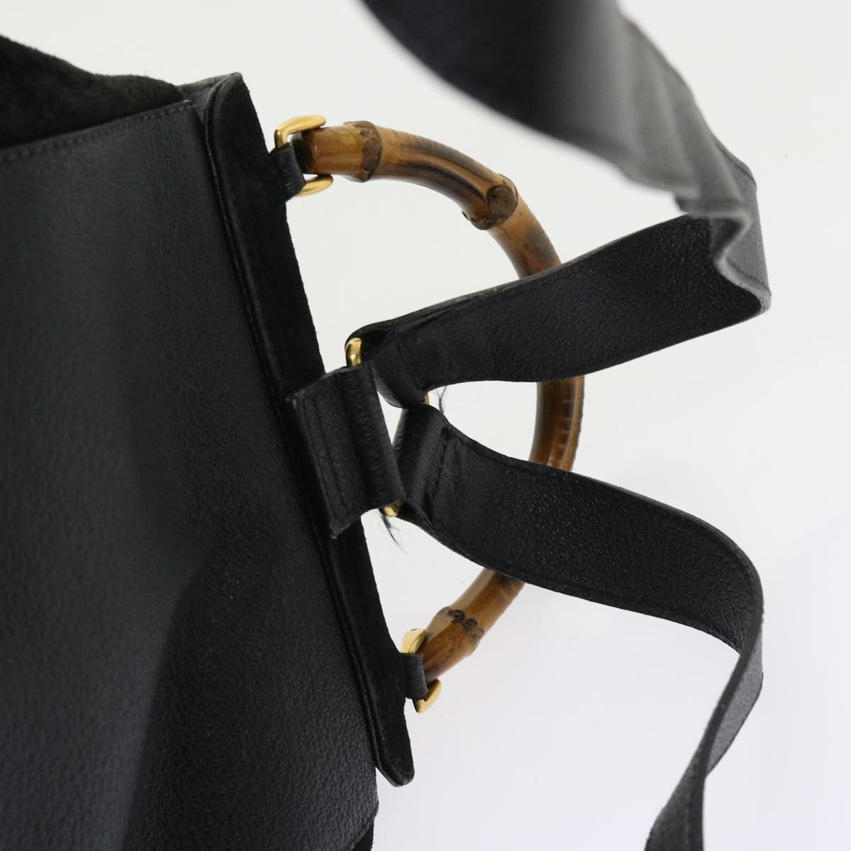 GUCCI Bamboo Backpack Suede Black 003 2058 0016 ep2009