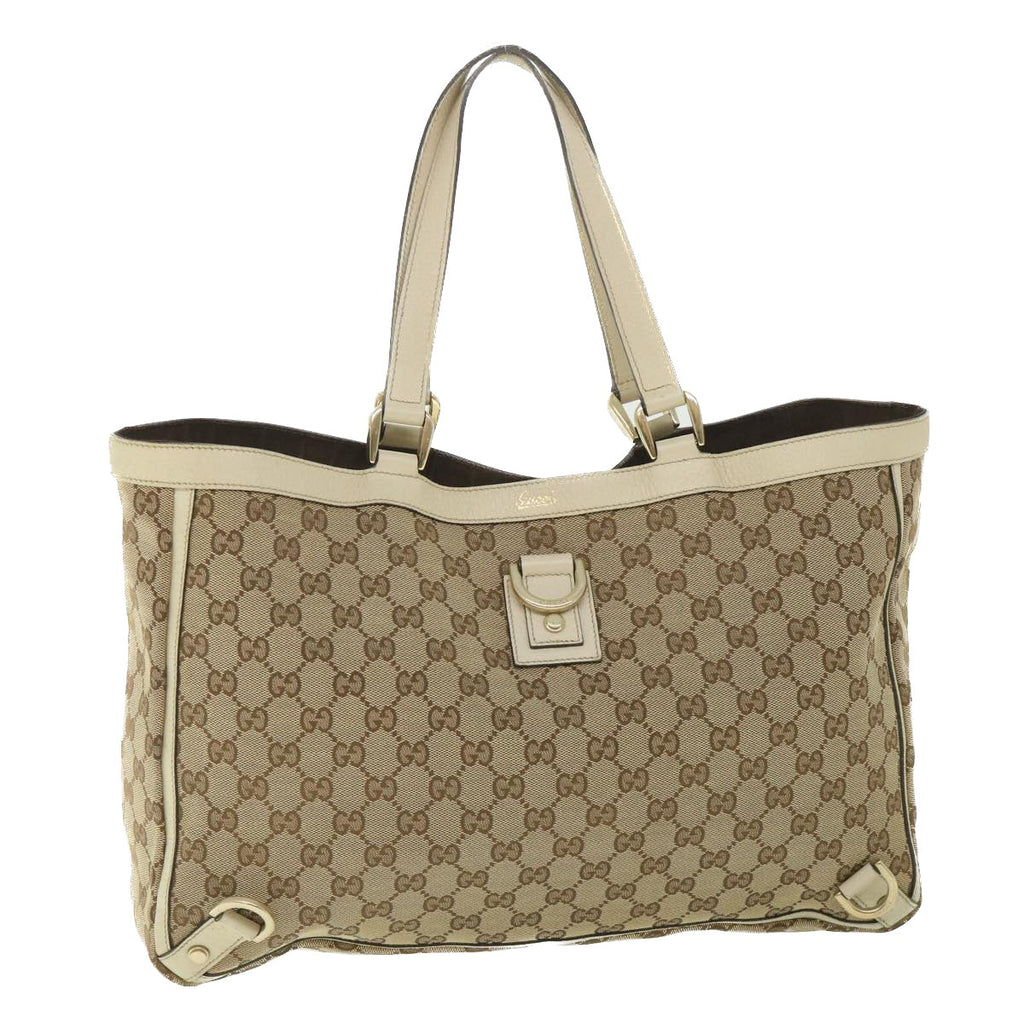 GUCCI GG Canvas Tote Bag Beige 141472 ep2013