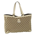 GUCCI GG Canvas Tote Bag Beige 141472 ep2013