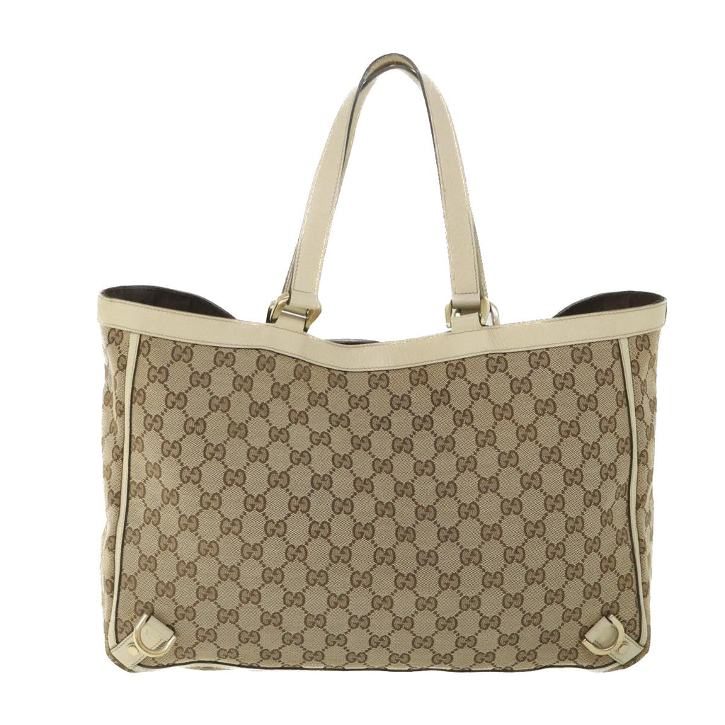 GUCCI GG Canvas Tote Bag Beige 141472 ep2013