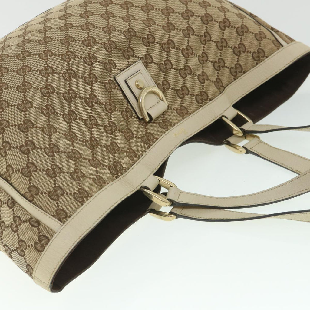 GUCCI GG Canvas Tote Bag Beige 141472 ep2013