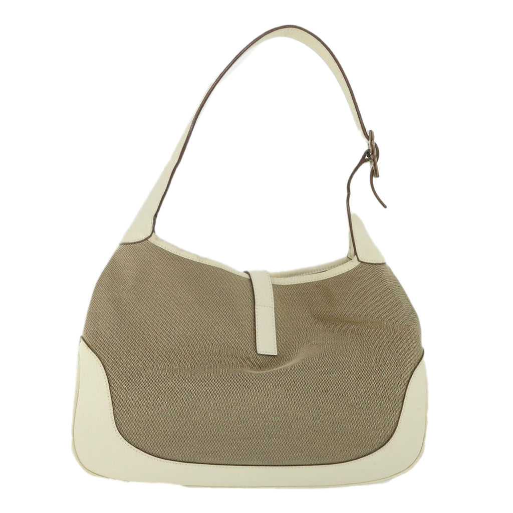 GUCCI Jackie Shoulder Bag Canvas Leather Beige 001 3306 3444 ep2015