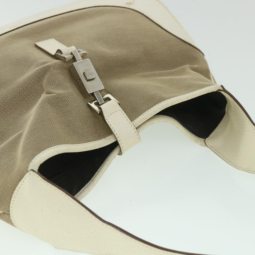 GUCCI Jackie Shoulder Bag Canvas Leather Beige 001 3306 3444 ep2015