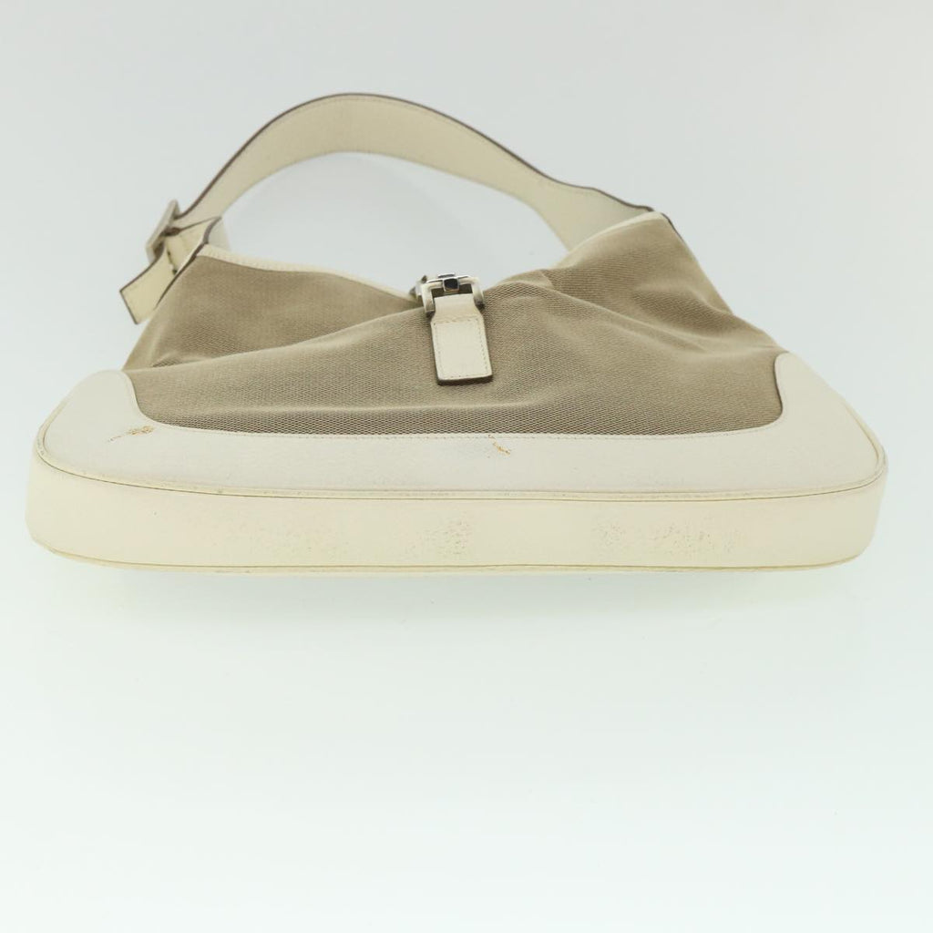 GUCCI Jackie Shoulder Bag Canvas Leather Beige 001 3306 3444 ep2015