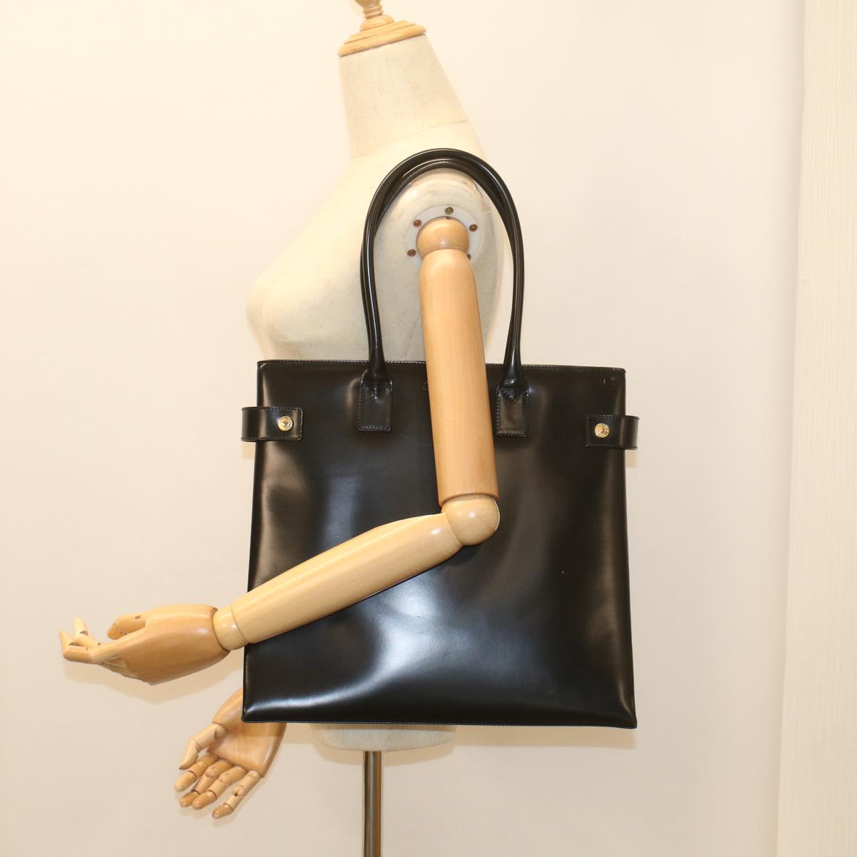 GUCCI Tote Bag Leather Black 002 1046 0407 ep2024