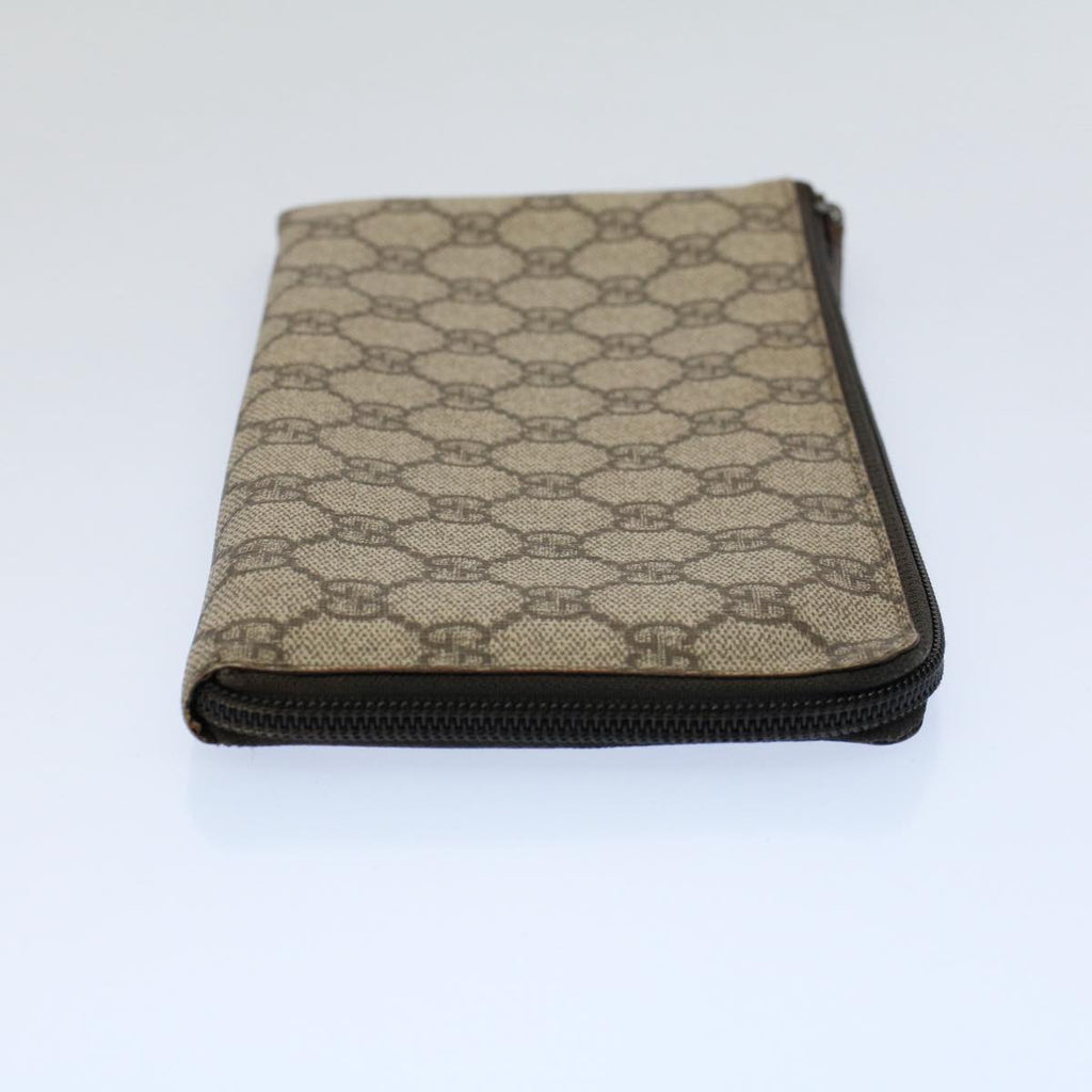 GUCCI GG Supreme Long Wallet PVC Leather Beige 115261 ep2046