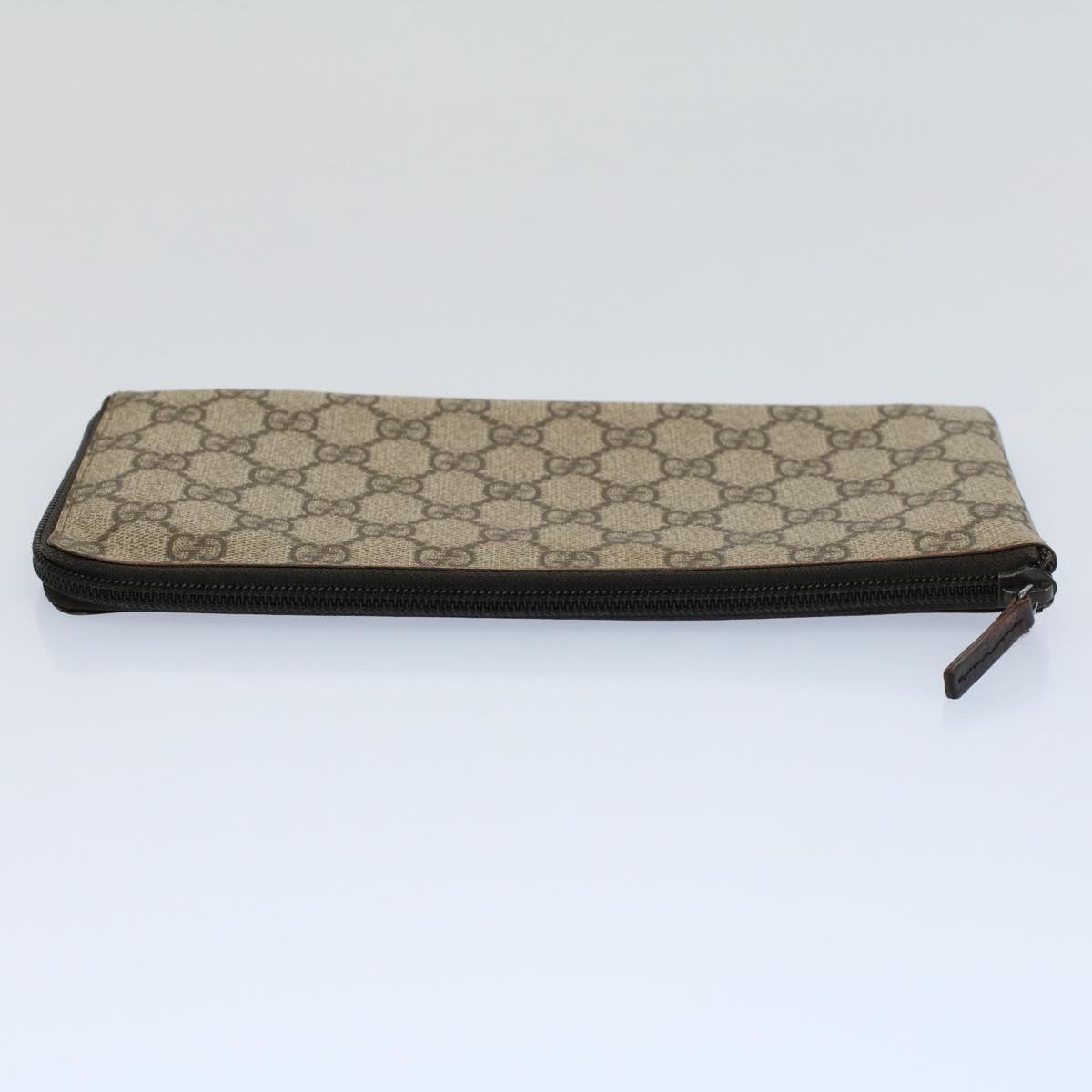 GUCCI GG Supreme Long Wallet PVC Leather Beige 115261 ep2046