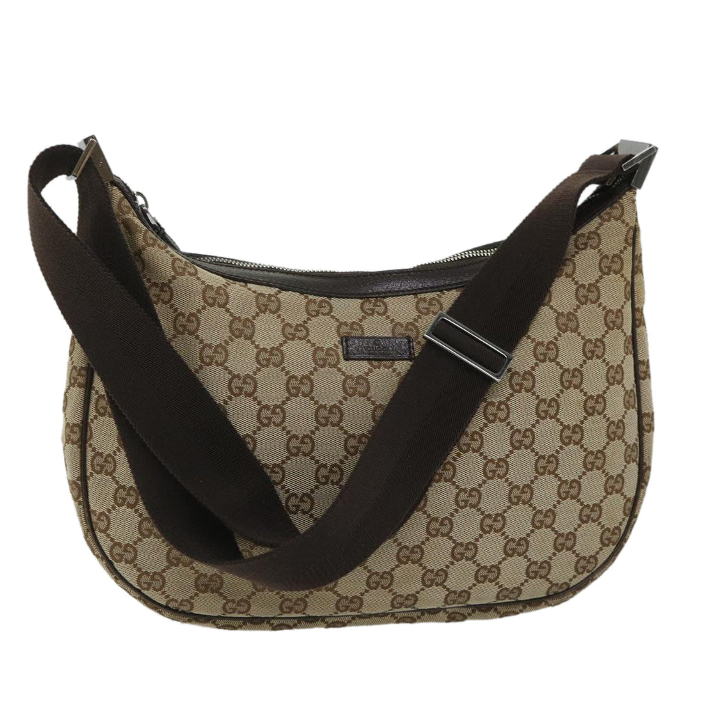 GUCCI GG Canvas Shoulder Bag Beige 122790 ep2072