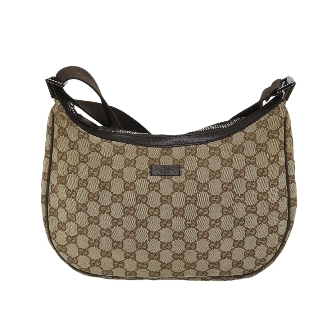 GUCCI GG Canvas Shoulder Bag Beige 122790 ep2072