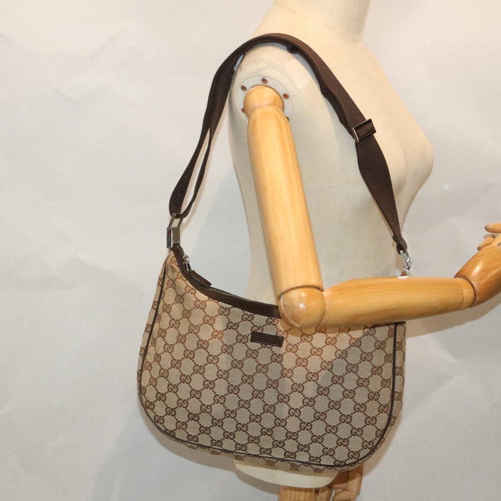 GUCCI GG Canvas Shoulder Bag Beige 122790 ep2072