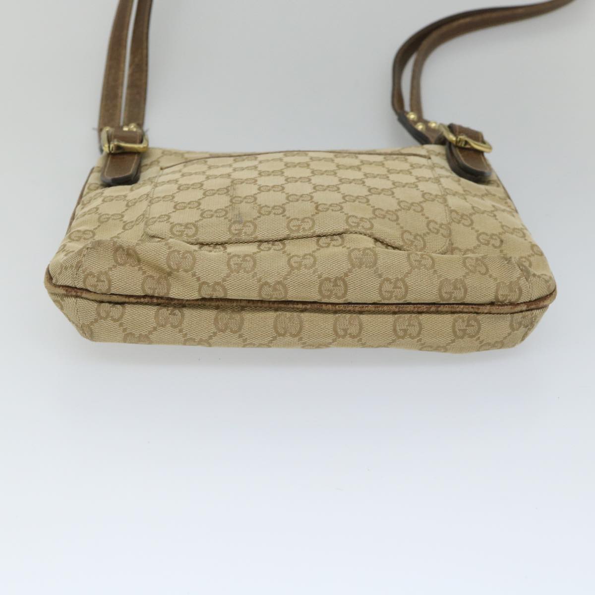 GUCCI GG Canvas Shoulder Bag Beige 115514 ep2073