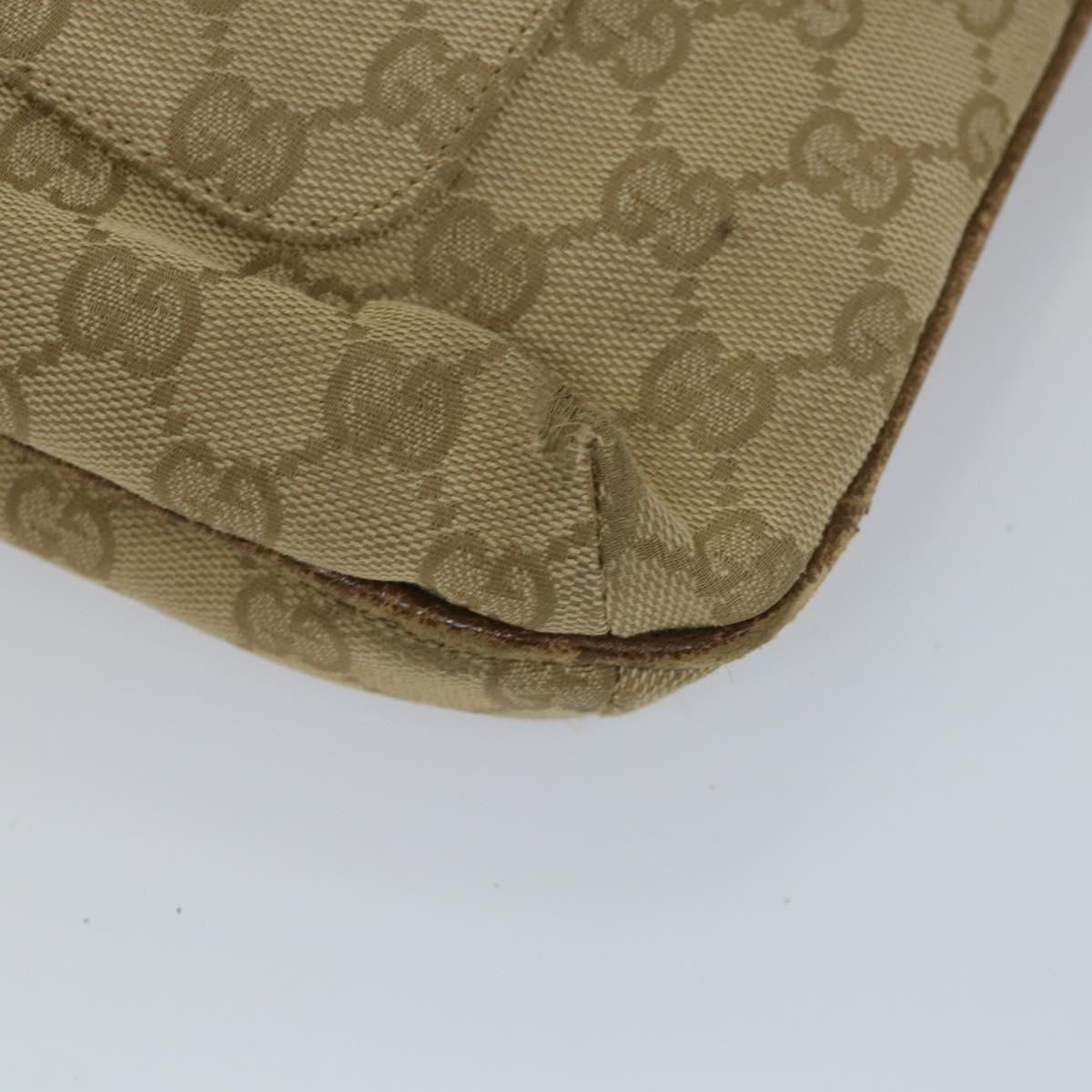GUCCI GG Canvas Shoulder Bag Beige 115514 ep2073