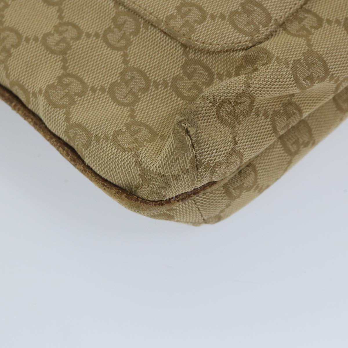 GUCCI GG Canvas Shoulder Bag Beige 115514 ep2073