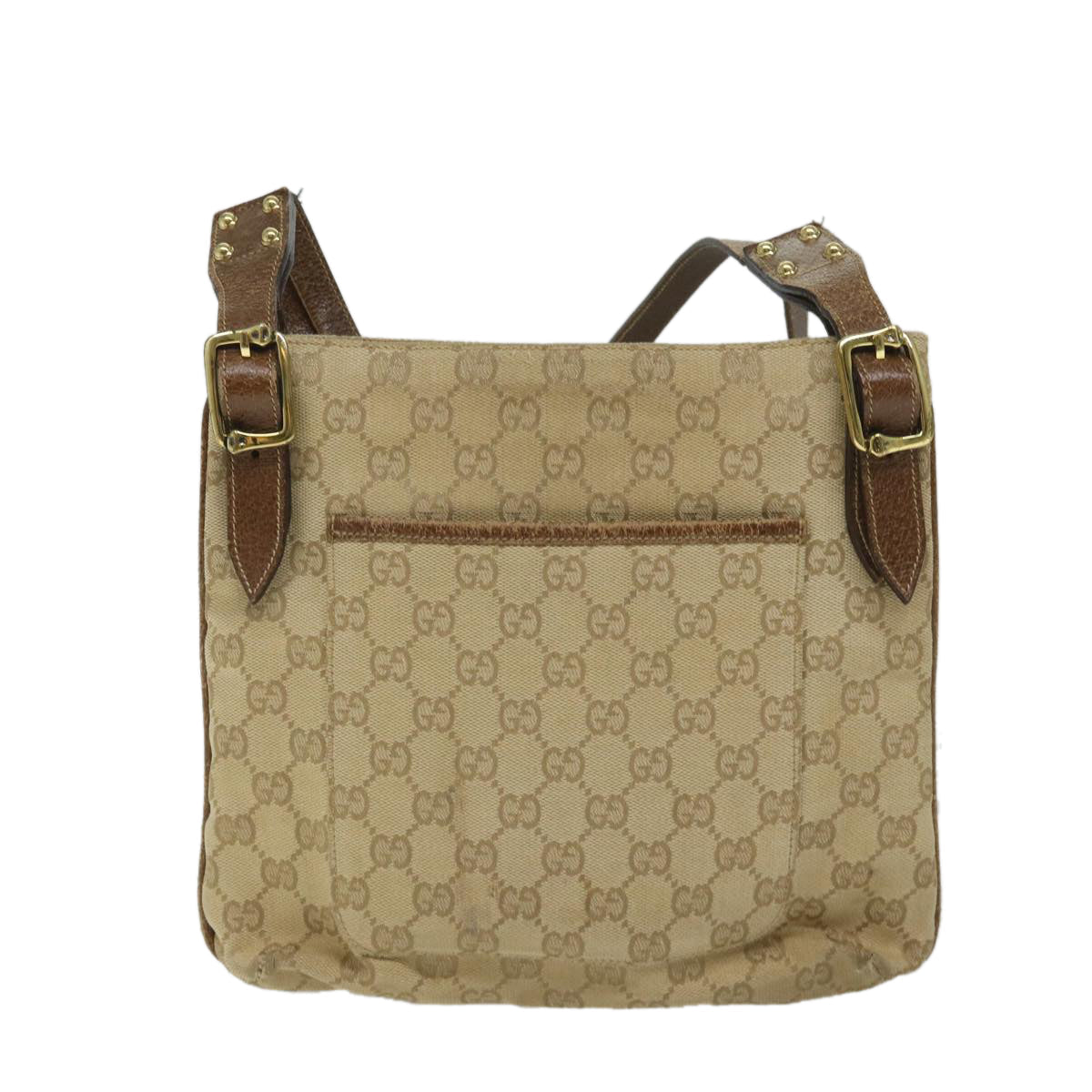 GUCCI GG Canvas Shoulder Bag Beige 115514 ep2073