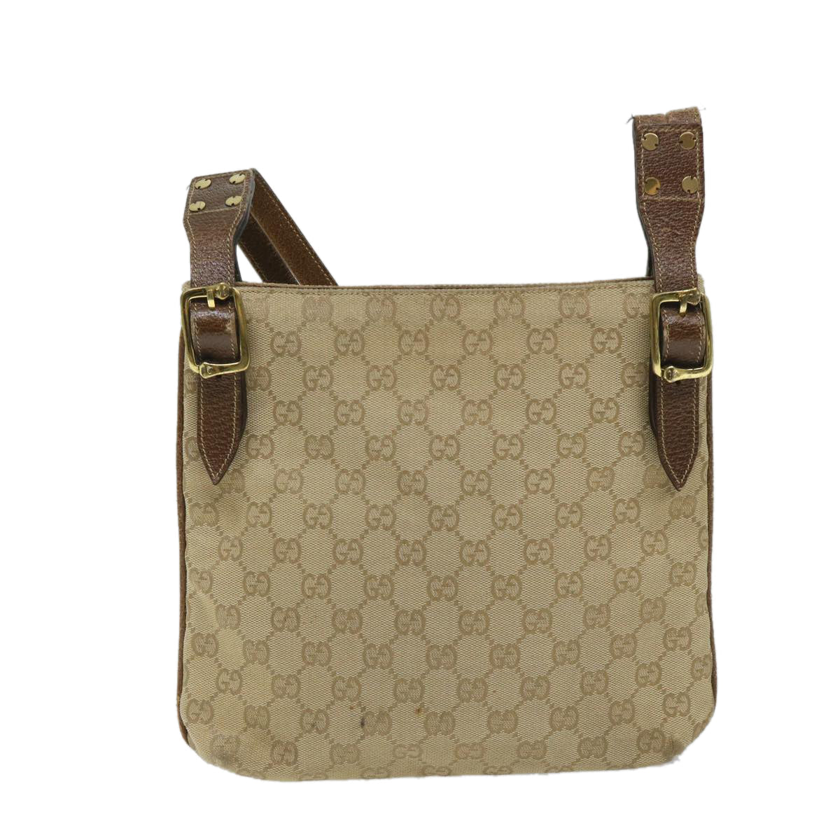 GUCCI GG Canvas Shoulder Bag Beige 115514 ep2073